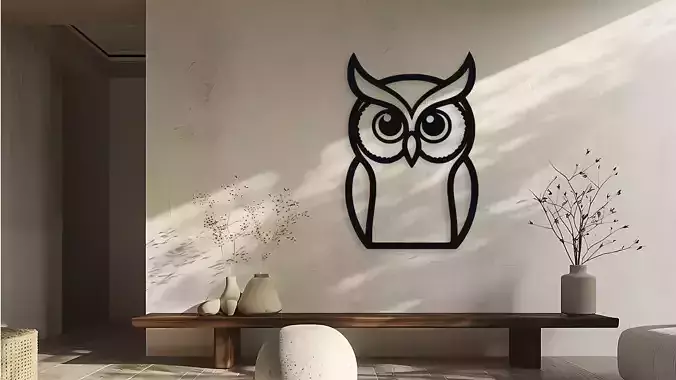 Owl Wall Decor Art