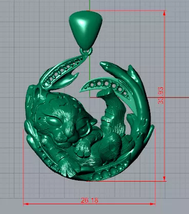 magerit dream pendant 3D print model_0