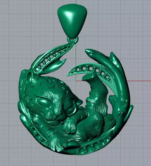 magerit dream pendant 3D print model_6