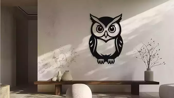 Owl Wall Decor Art