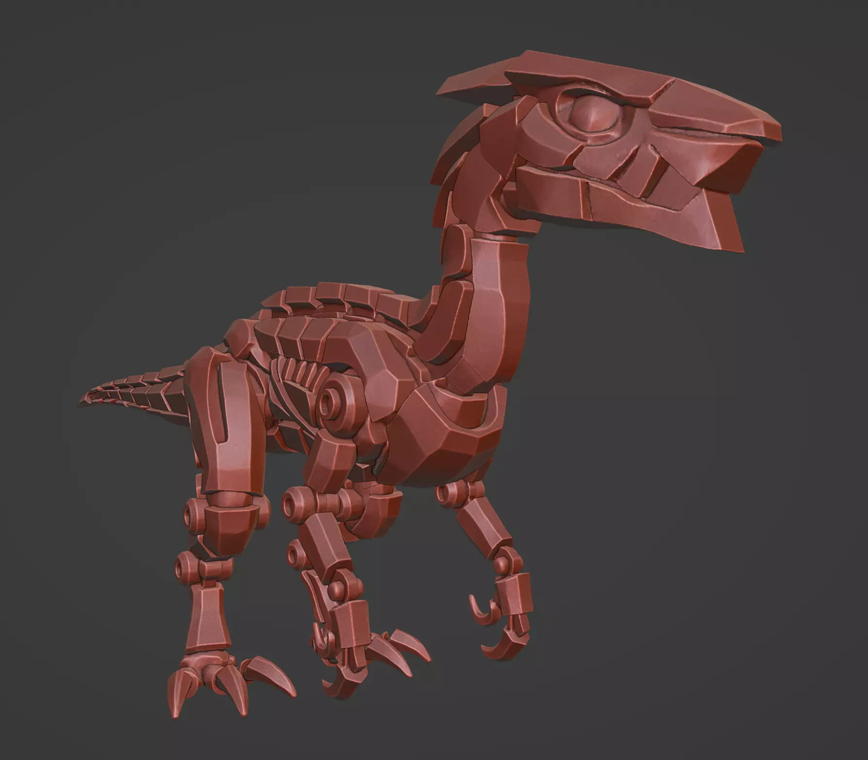 Mecha Raptor 3D print model_0