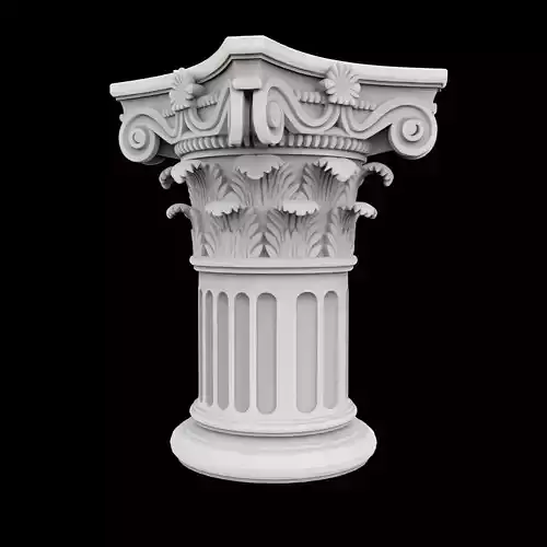 Classical Corinthian Column 3D Printable Model
