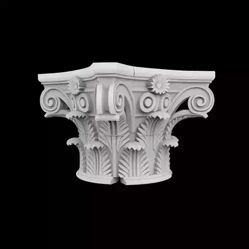 Corinthian Column Fragment 3D Printable Model