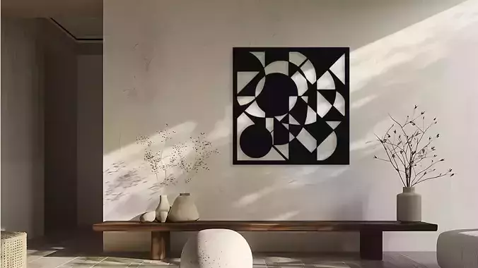 Geometric Abstract Wall Art Decor