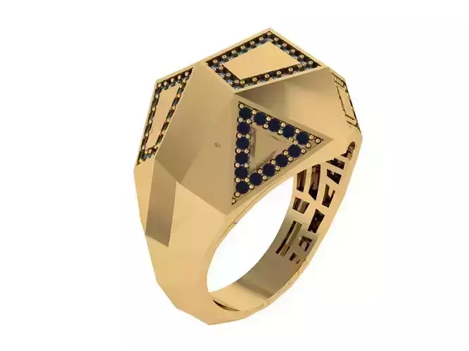 Ready Women Gold Ring STL 3D Models 