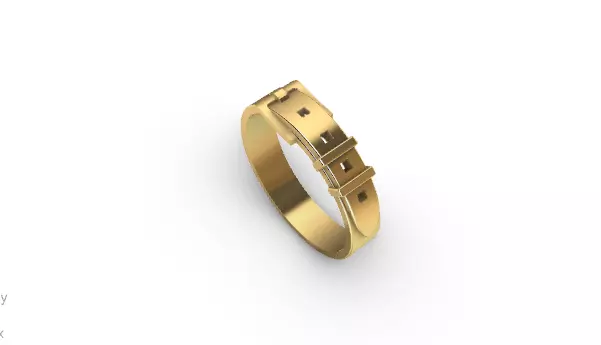 3D Printing Belt Ring - Anel Cinto para impressao 3d 3D print model_2