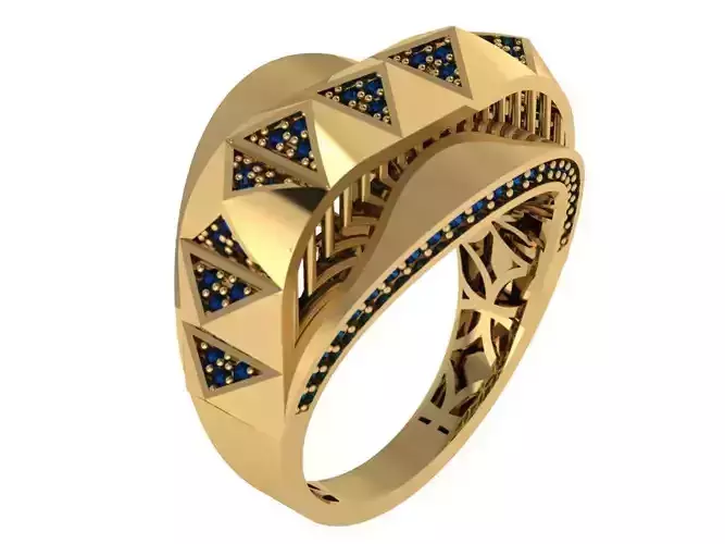 Ready Women Gold Ring STL 3D Models 