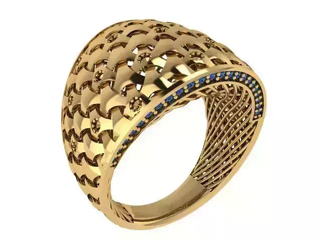 Ready Women Gold Ring STL 3D Models 