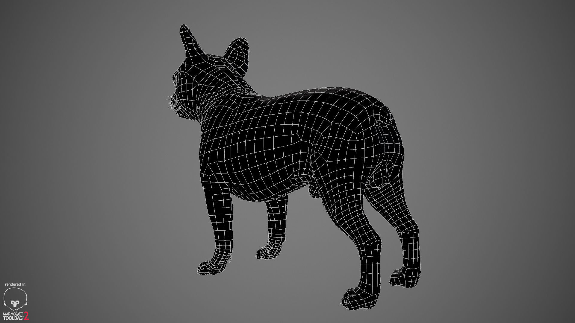 French Bulldog Real-Time Low-poly 3D model_24