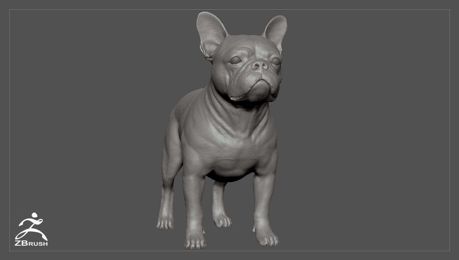 French Bulldog Real-Time Low-poly 3D model_28