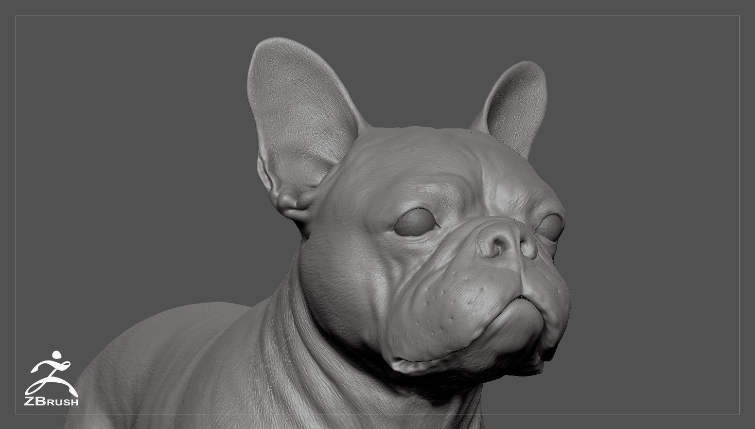 French Bulldog Real-Time Low-poly 3D model_31