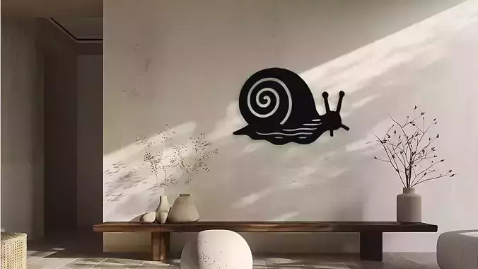 Snail Wall Decor Art Vector