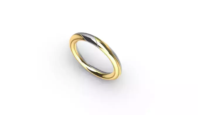 Double hoop ring - 3D printing - Anel aro duplo - impressao 3D