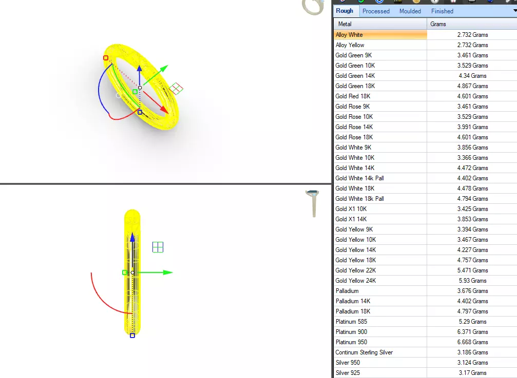 Double hoop ring - 3D printing - Anel aro duplo - impressao 3D 3D print model_2