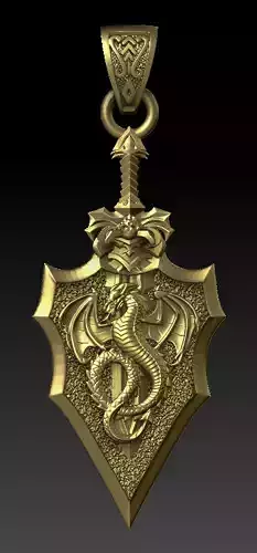 Dragon Shield Pendant
