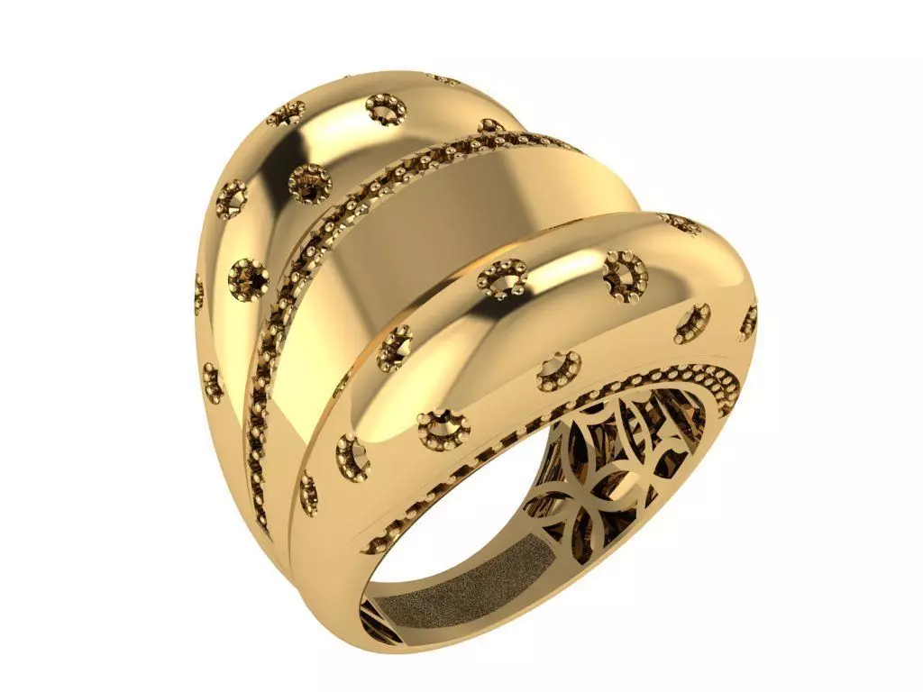 Ready Women Ring STL 3D Models  3D print model_0