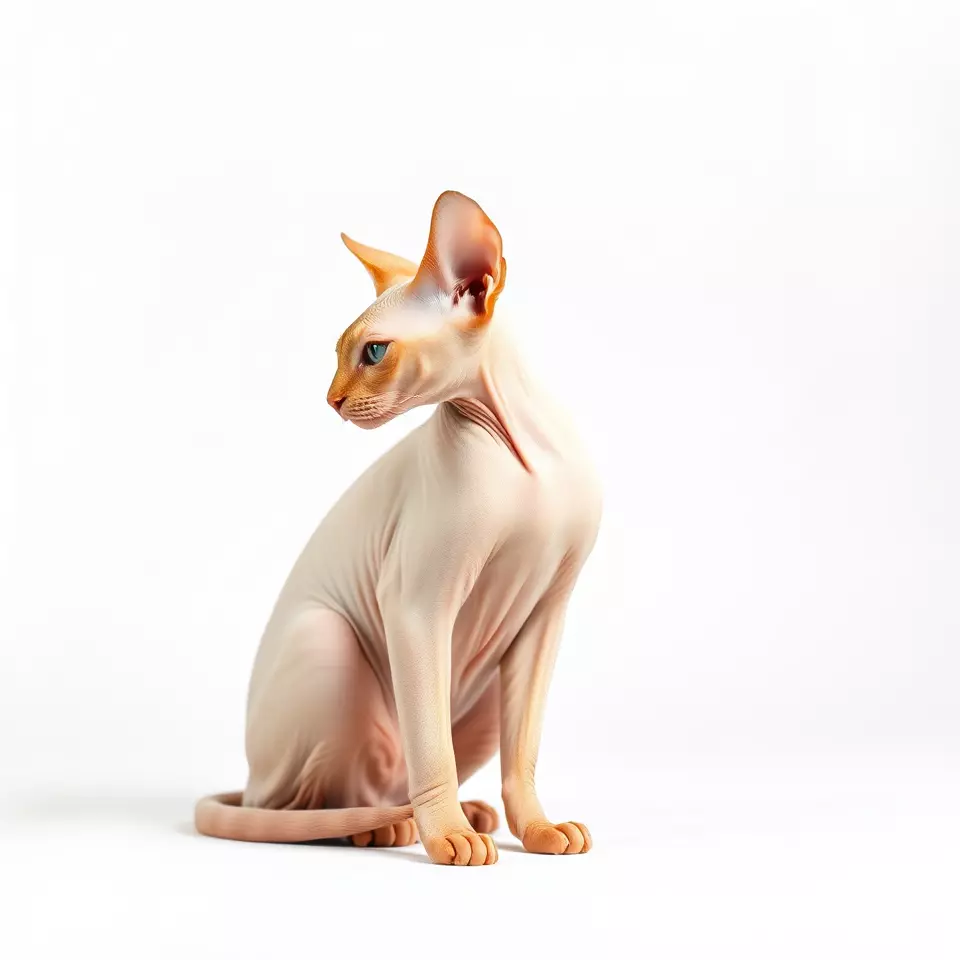 Sphynx Cat Elegance model pack Low-poly 3D model_2
