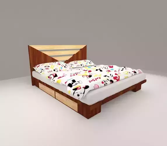 Child bed Free 3D model