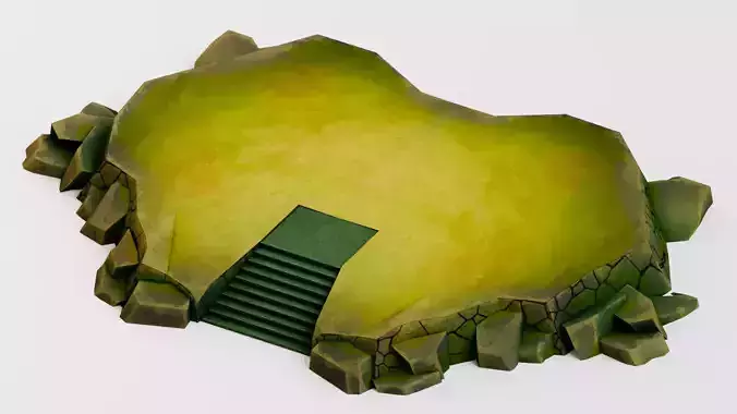 Stylized Halloween Props - Withered Ground 1