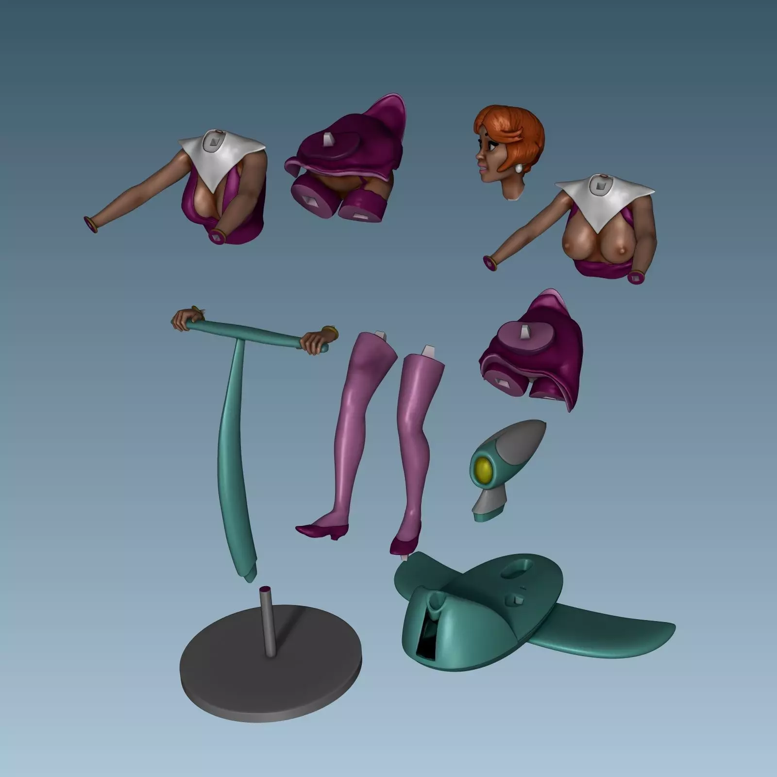 Jane Jetson figurine from The Jetsons 3D print model_14