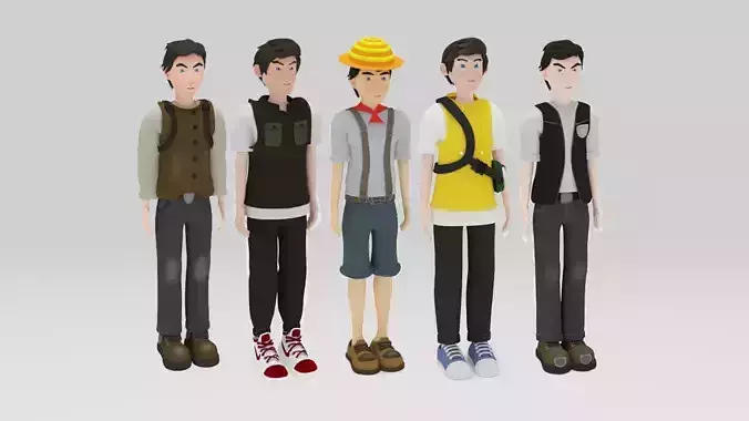 Character pack rigged 02  