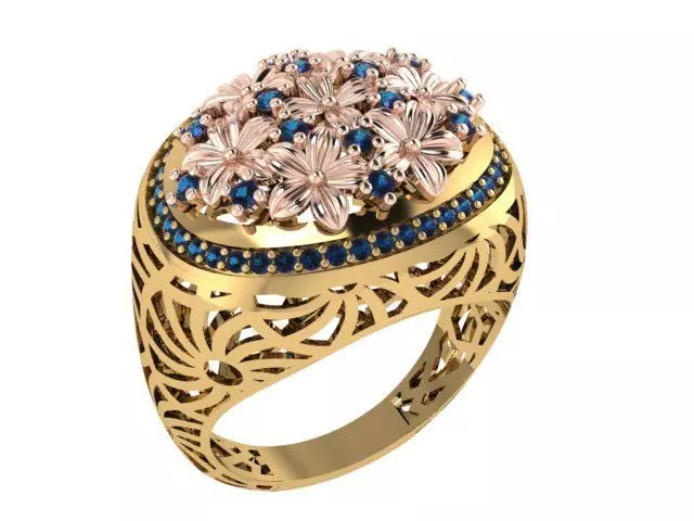 Ready Women Ring STL 3D Models 3D print model_0