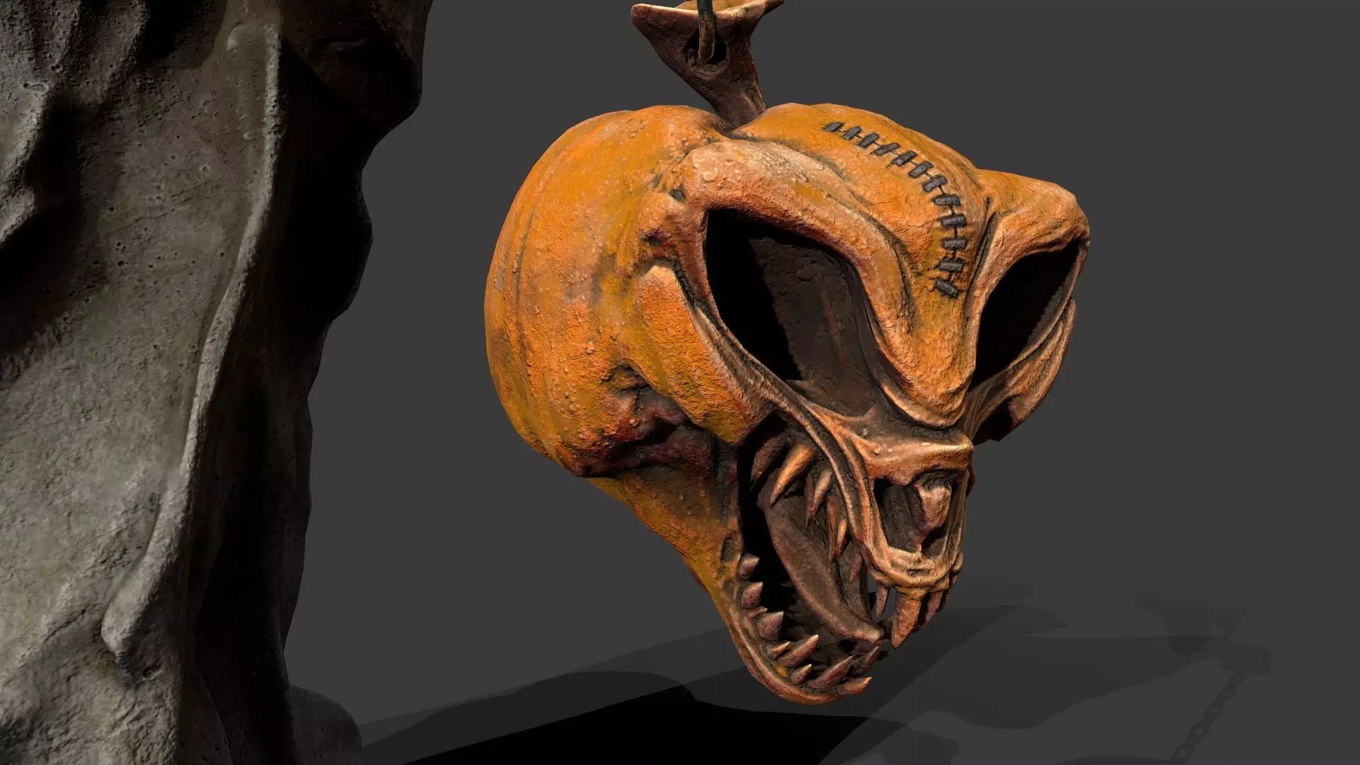 Halloween Set Low-poly 3D model_9