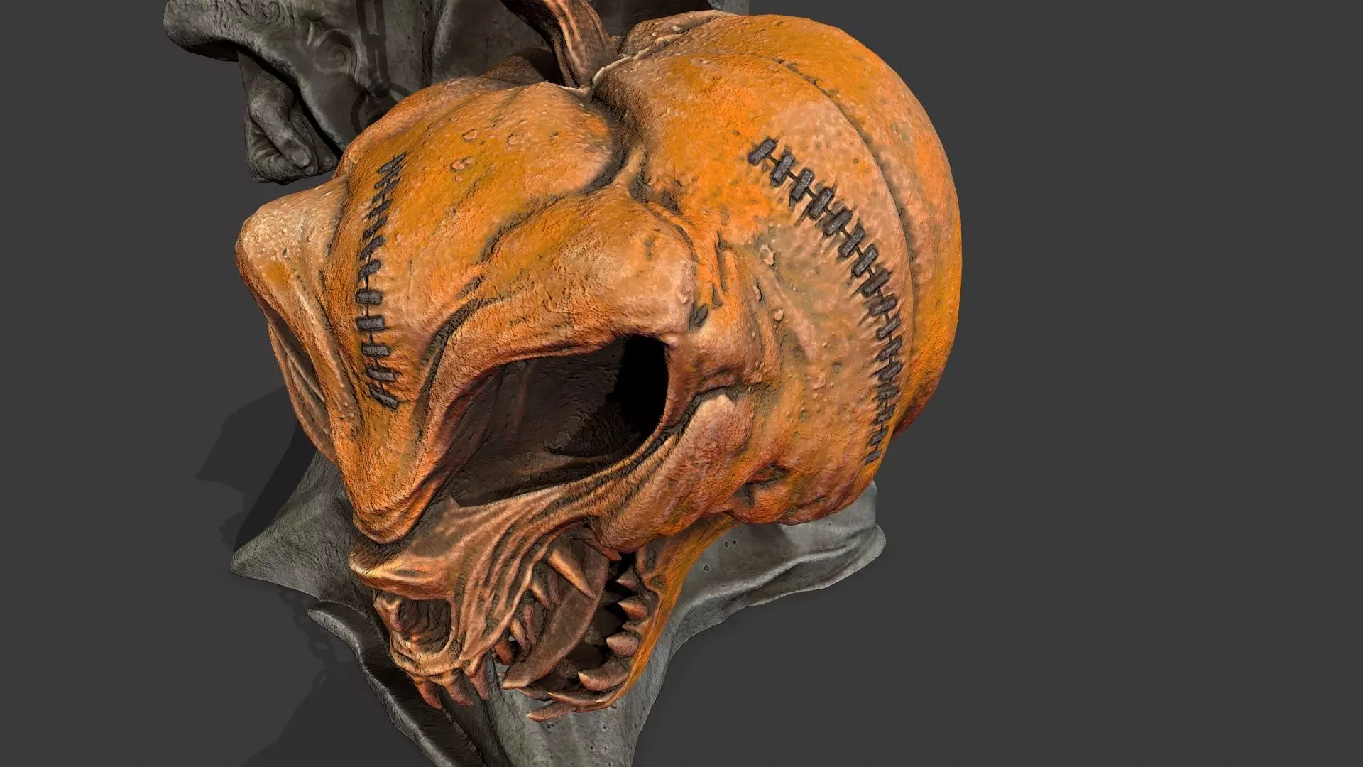 Halloween Set Low-poly 3D model_13