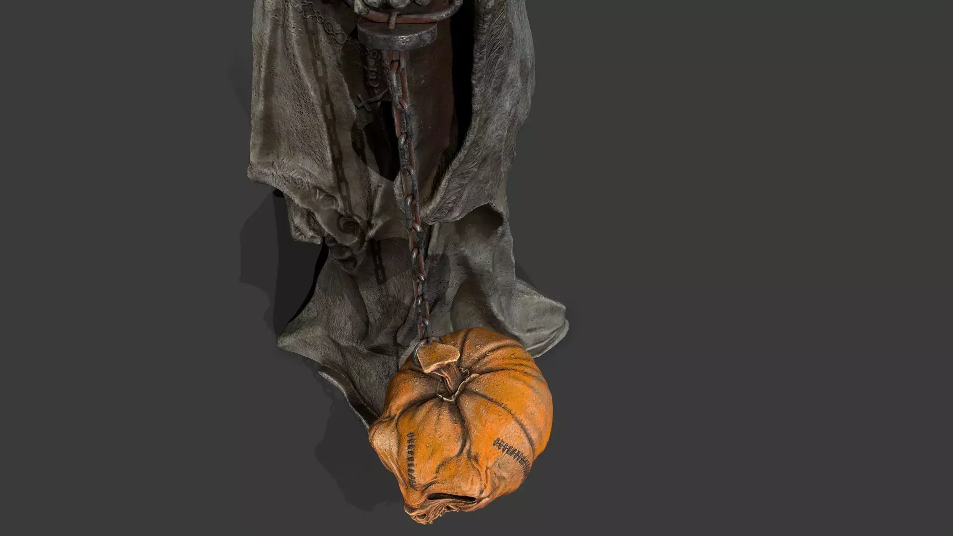 Halloween Set Low-poly 3D model_3