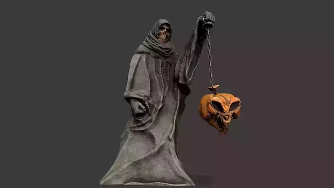 Halloween Set Low-poly 3D model Halloween Set Low-poly 3D model
