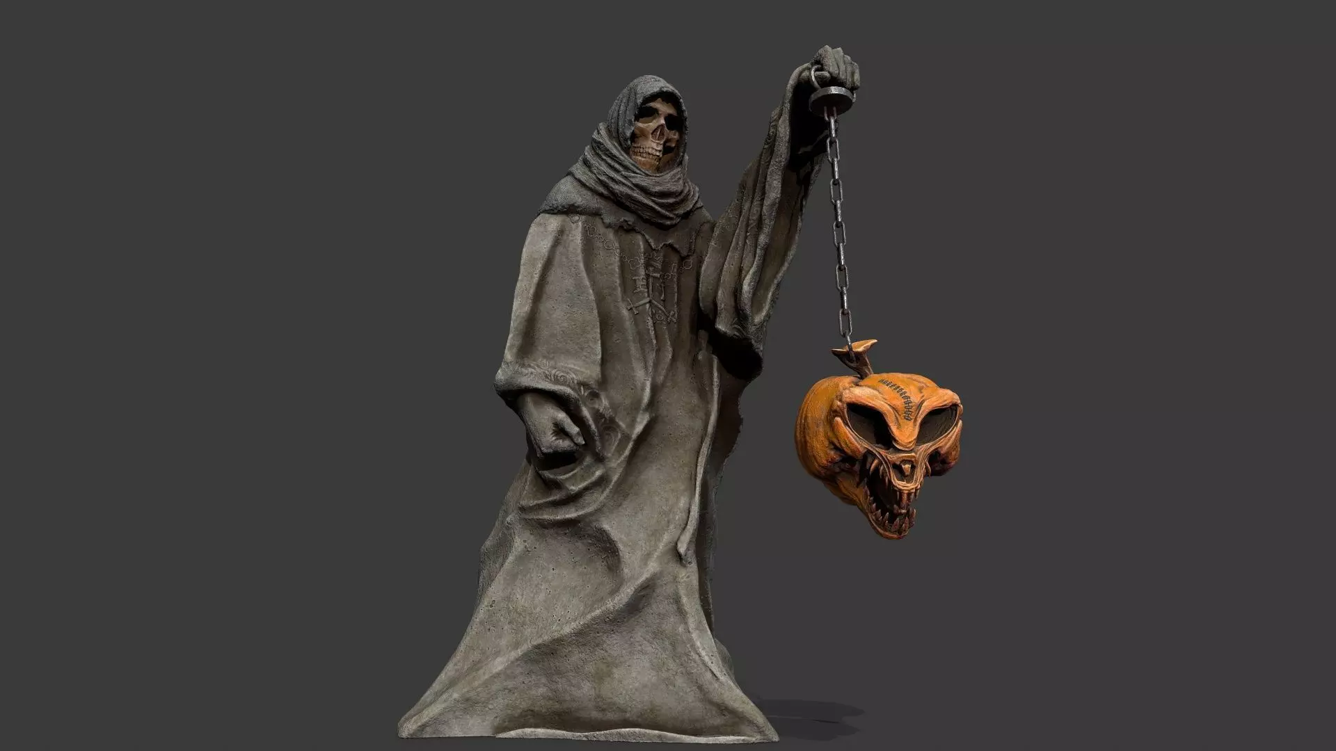 Halloween Set Low-poly 3D model_1