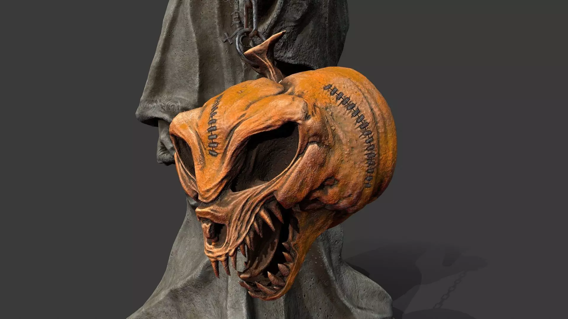 Halloween Set Low-poly 3D model_8