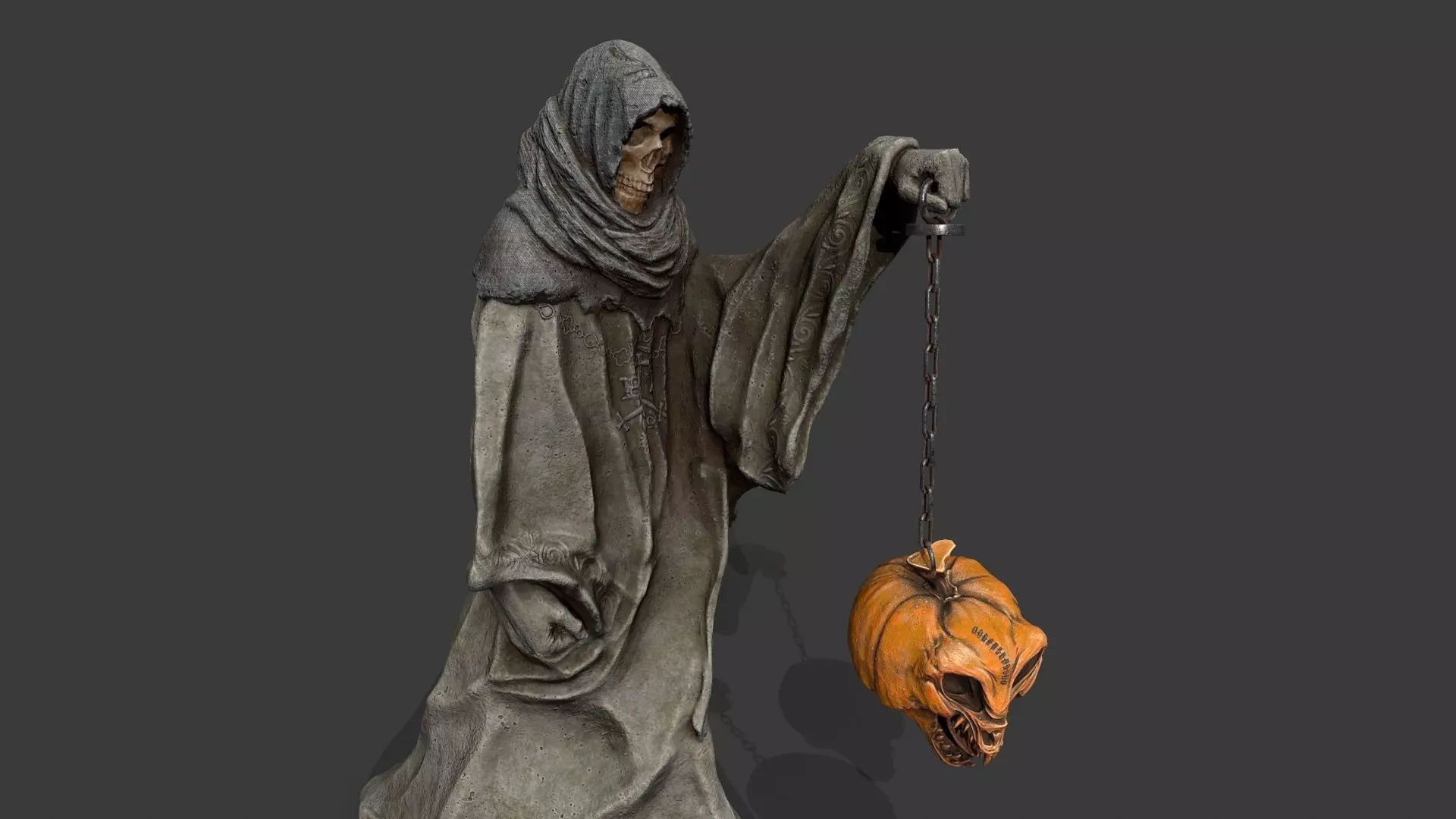 Halloween Set Low-poly 3D model_10