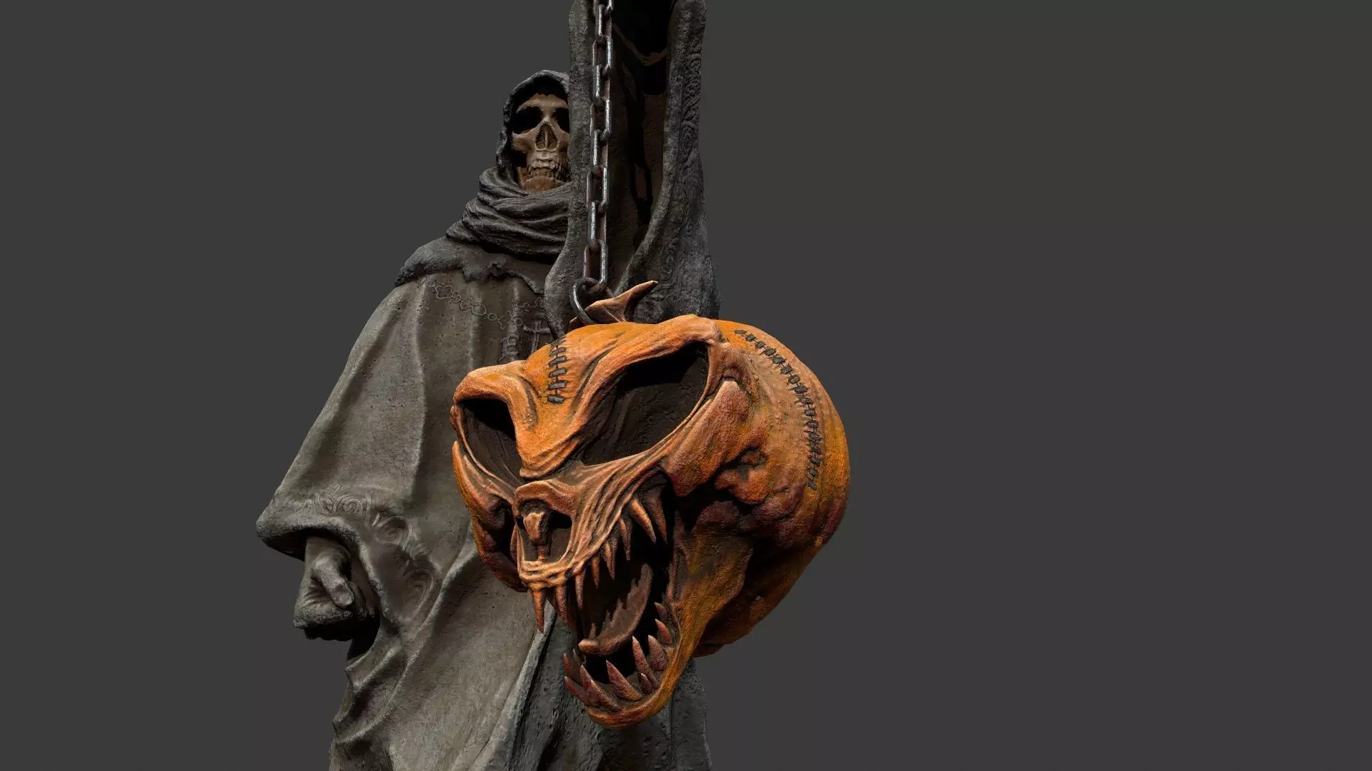 Halloween Set Low-poly 3D model_5