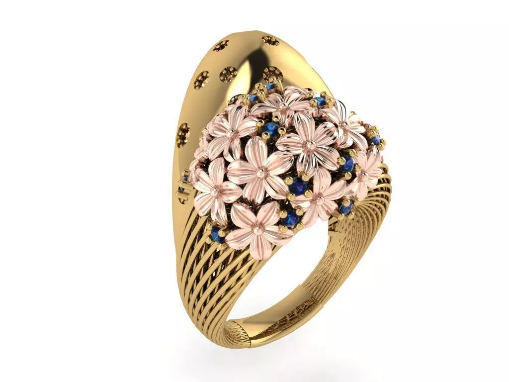 Ready Women Ring STL 3D Models 3D print model_0