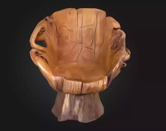 Rustic Tree Chair Low-poly 3D model Rustic Tree Chair Low-poly 3D model