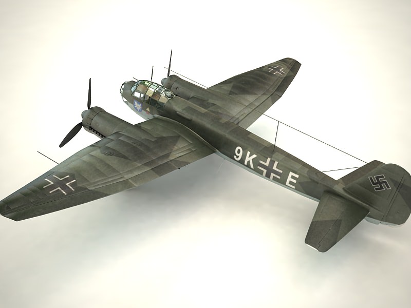 Junkers Ju 88A 3D model_2