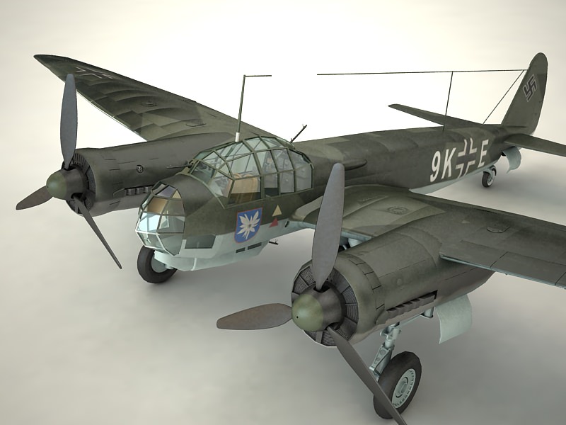 Junkers Ju 88A 3D model_1