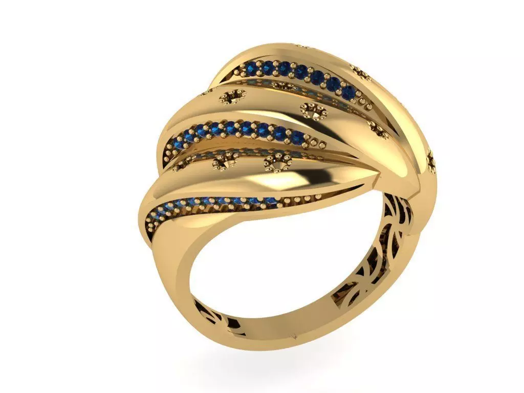 Ready Women Ring STL 3D Models  3D print model_0