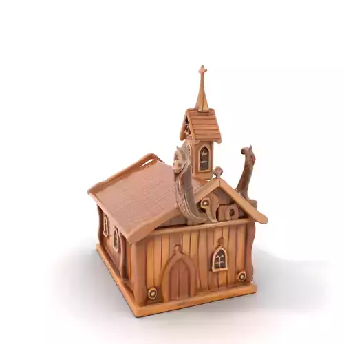 Medieval Dragon Church model pack