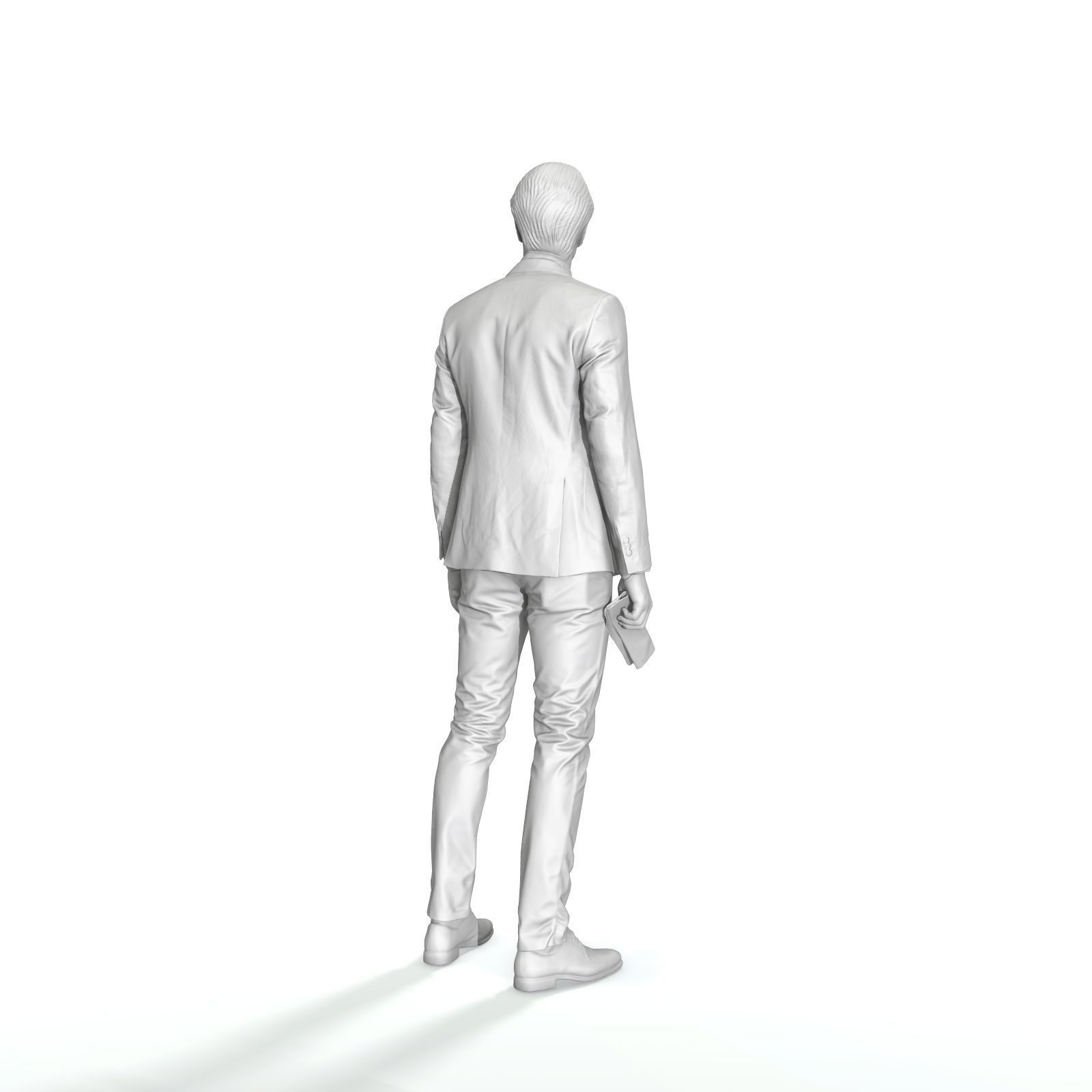 Standing Business Man - CMan0323-HD2O01P01S Low-poly 3D model_11