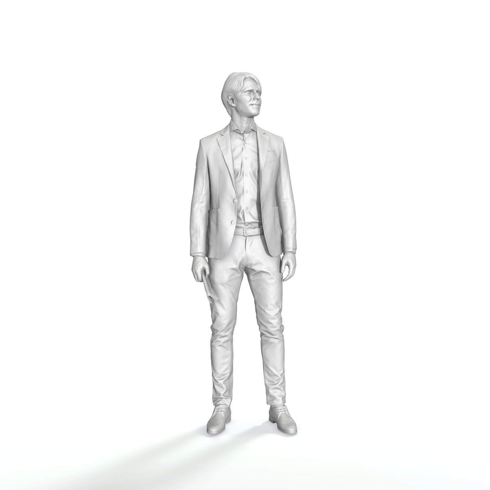 Standing Business Man - CMan0323-HD2O01P01S Low-poly 3D model_8