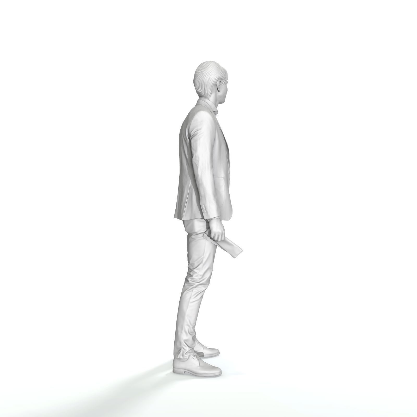 Standing Business Man - CMan0323-HD2O01P01S Low-poly 3D model_10