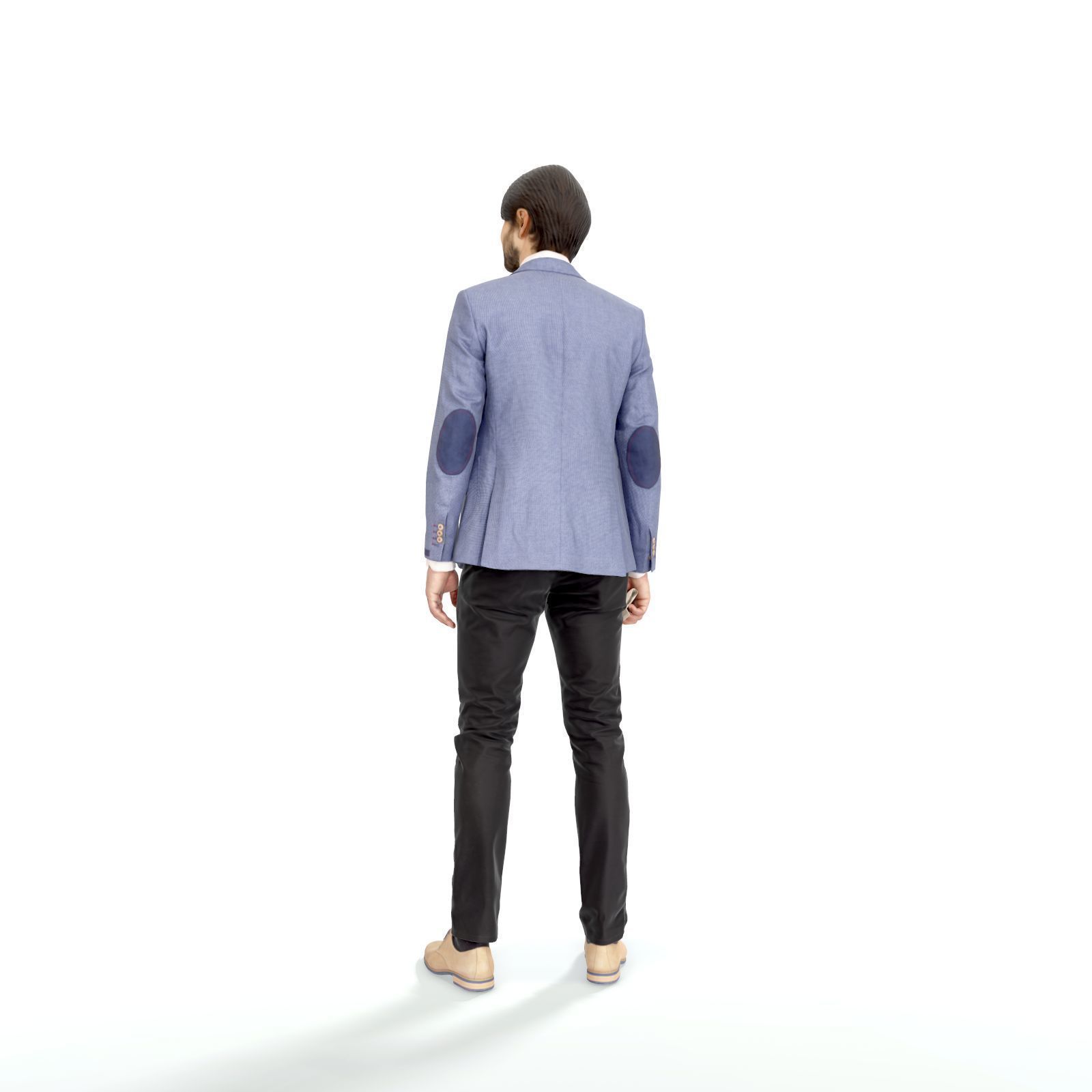 Standing Business Man - CMan0323-HD2O01P01S Low-poly 3D model_4