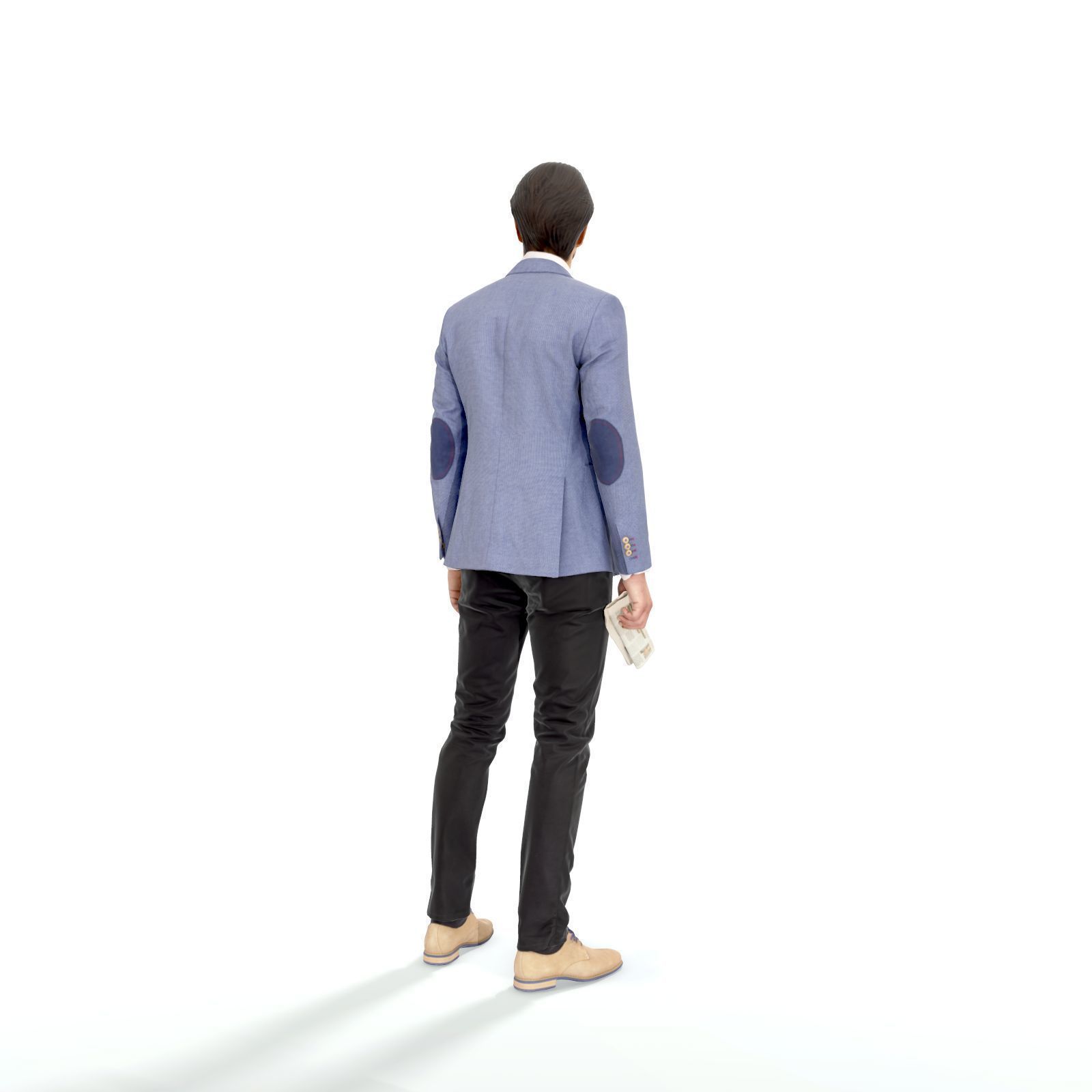 Standing Business Man - CMan0323-HD2O01P01S Low-poly 3D model_3