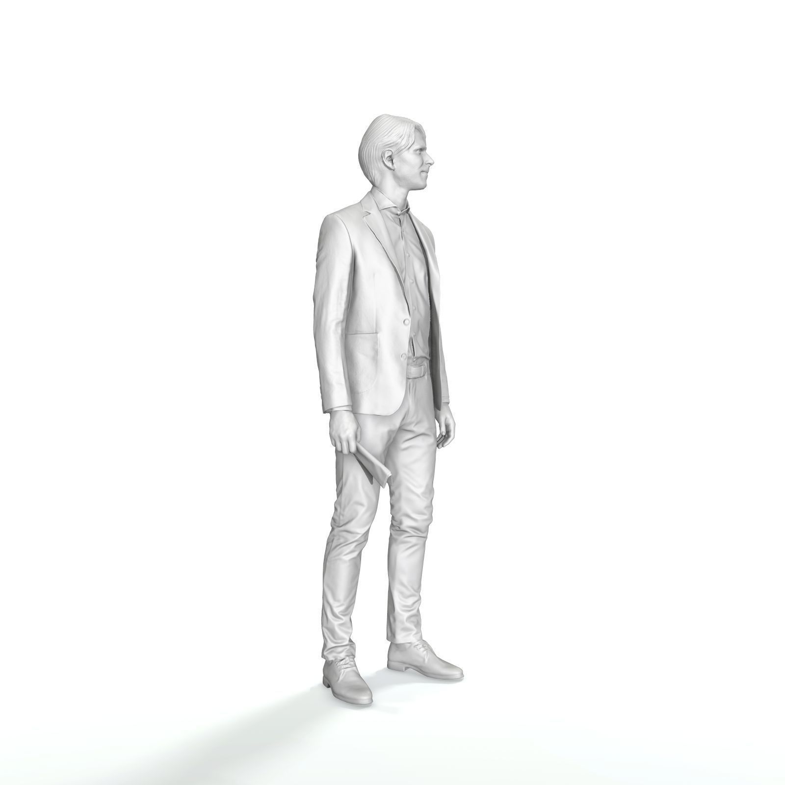 Standing Business Man - CMan0323-HD2O01P01S Low-poly 3D model_9