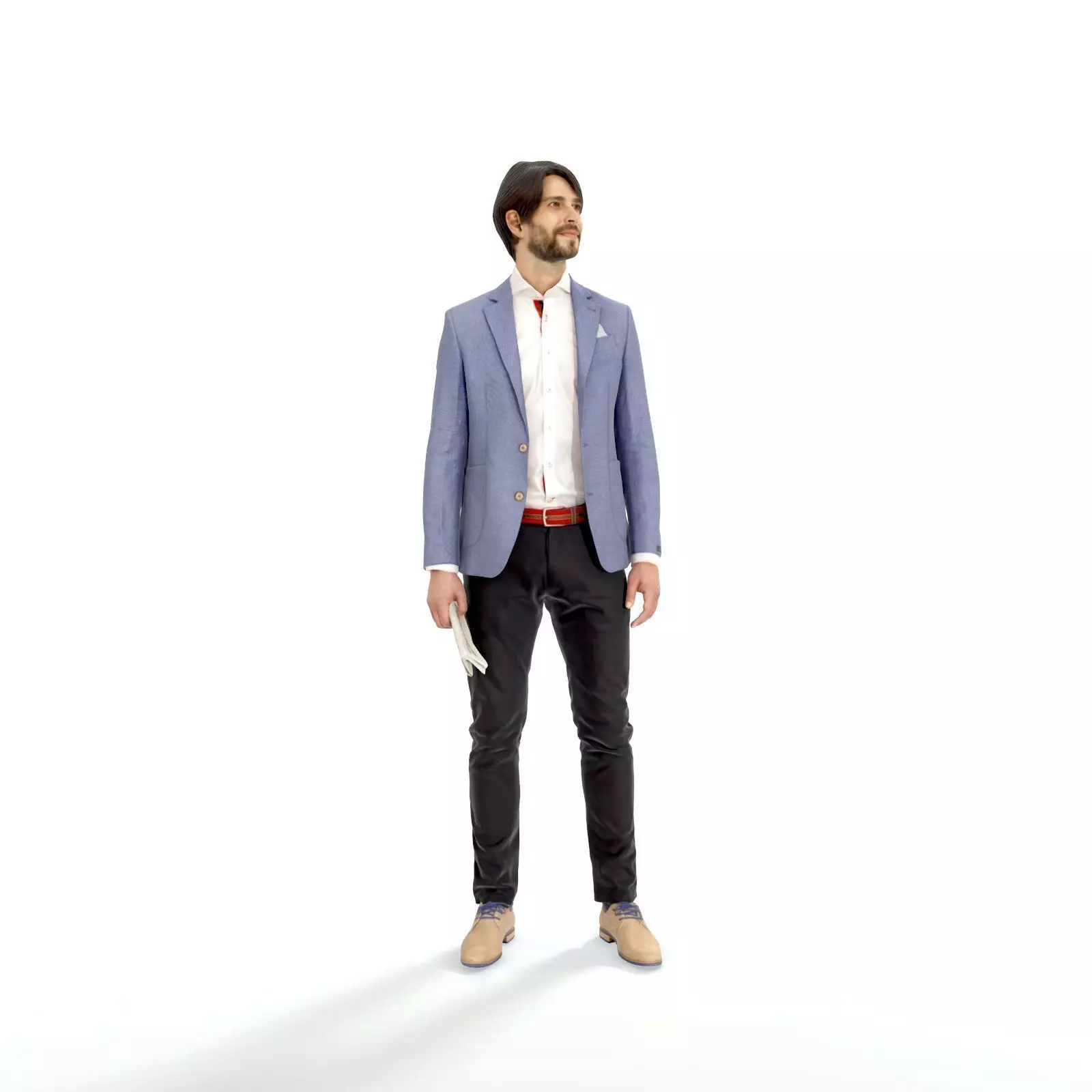 Standing Business Man - CMan0323-HD2O01P01S Low-poly 3D model_0