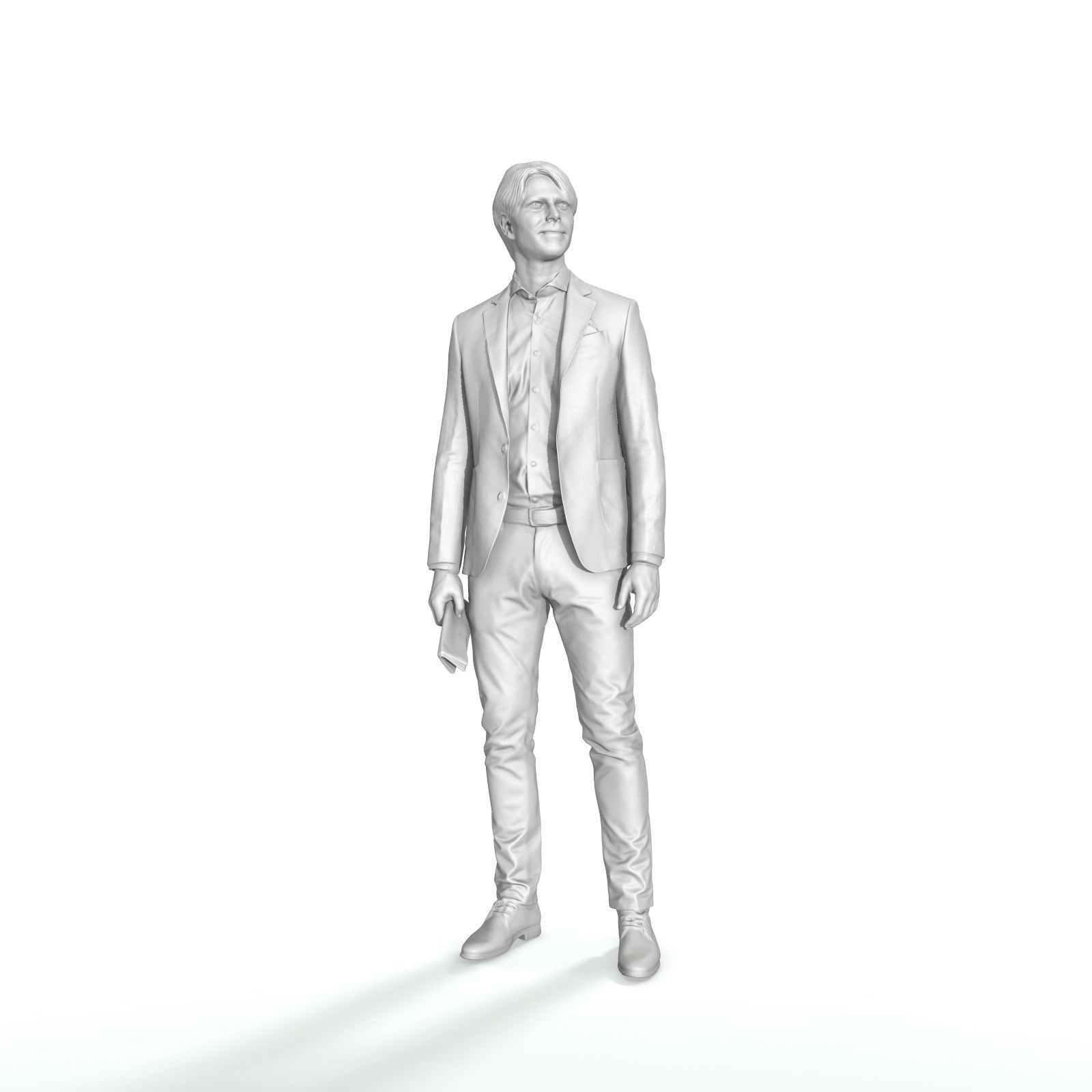 Standing Business Man - CMan0323-HD2O01P01S Low-poly 3D model_15