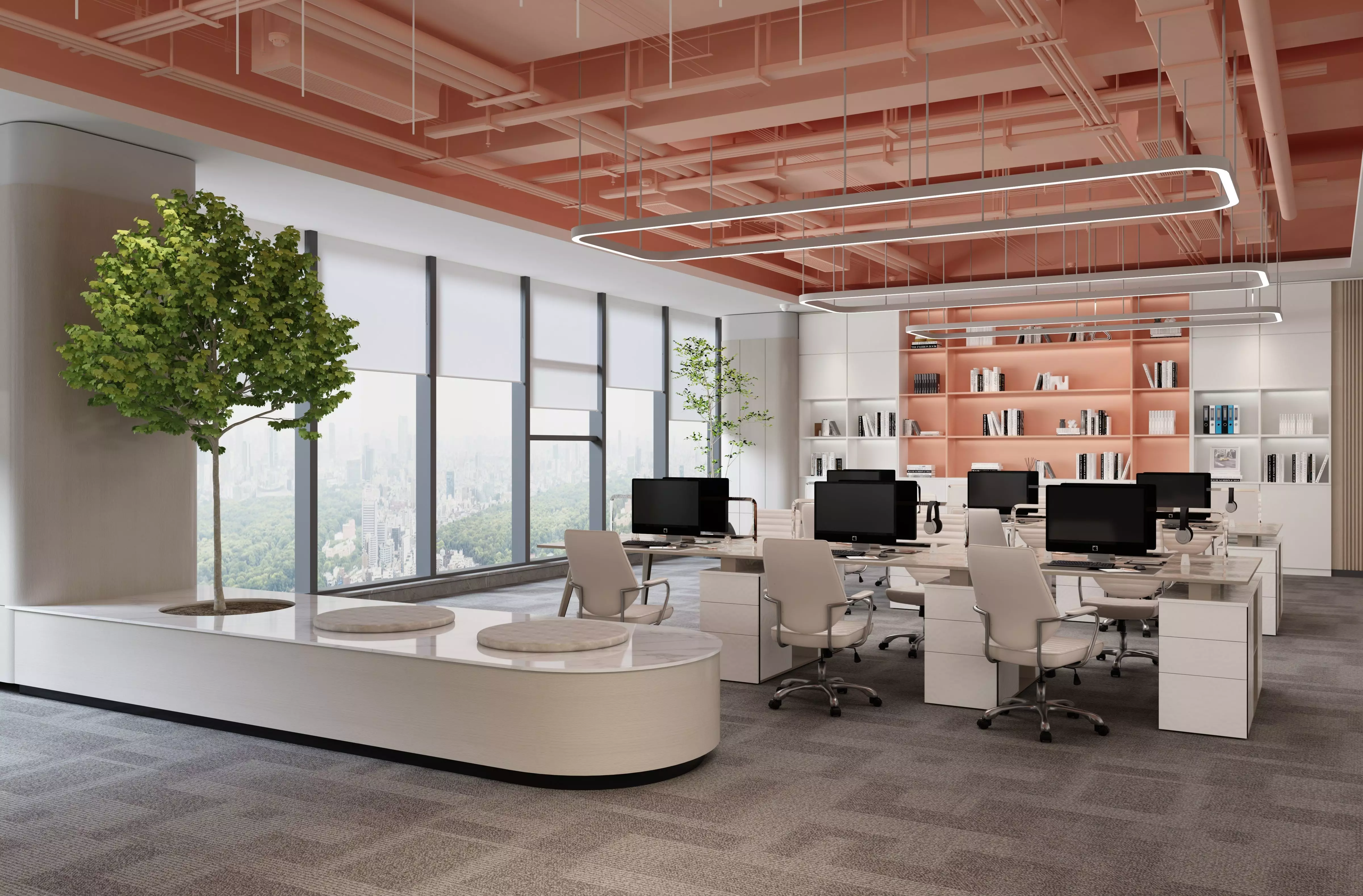 office Low-poly 3D model