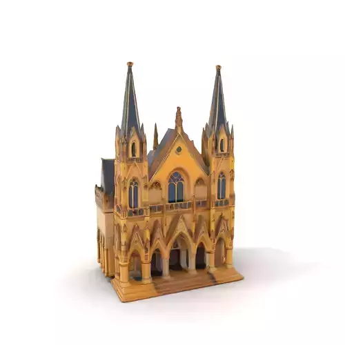 Gothic Cathedral Architecture model pack